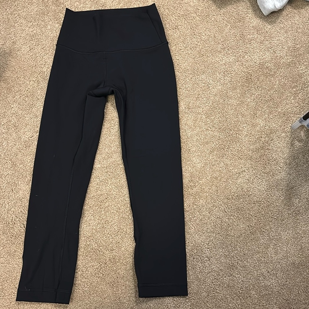Lululemon black leggings, size 4, 25 inch